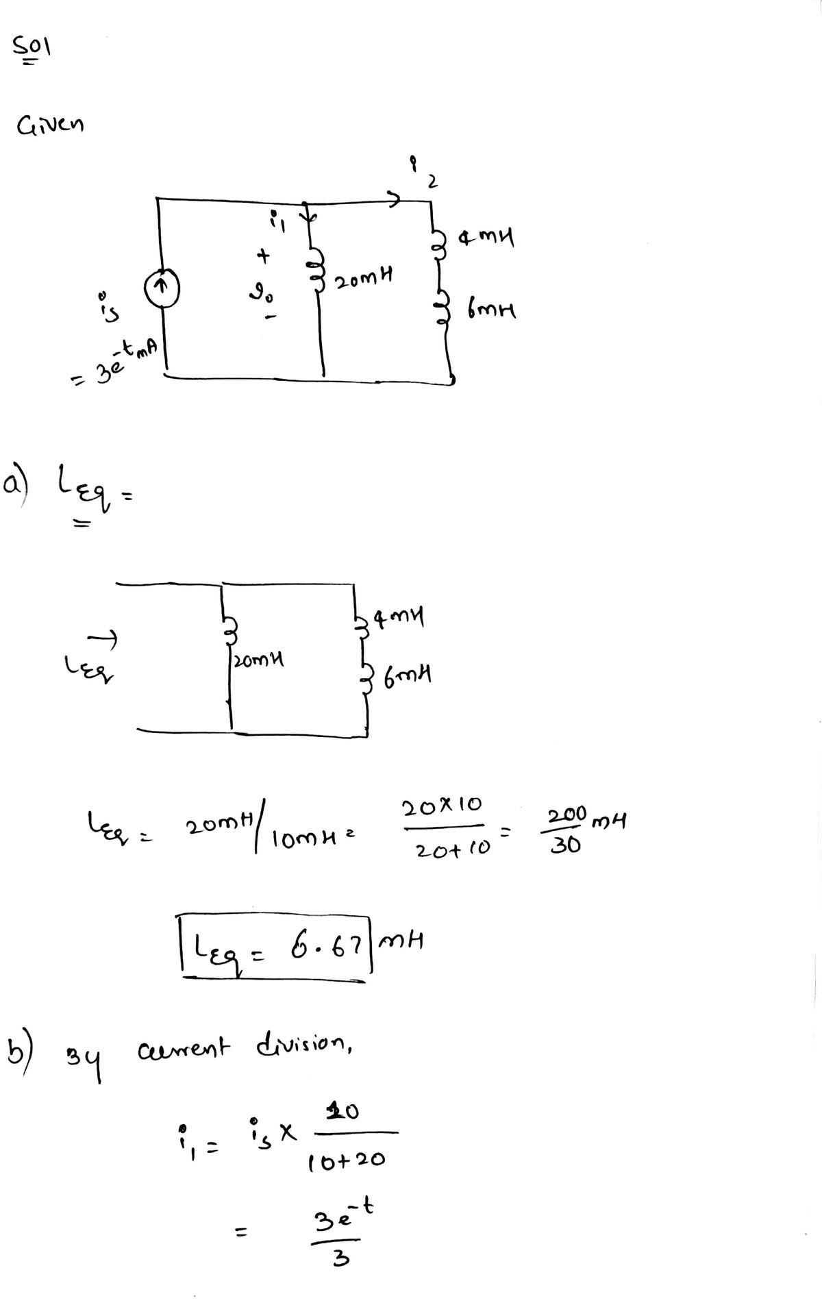 Electrical Engineering homework question answer, step 1, image 1